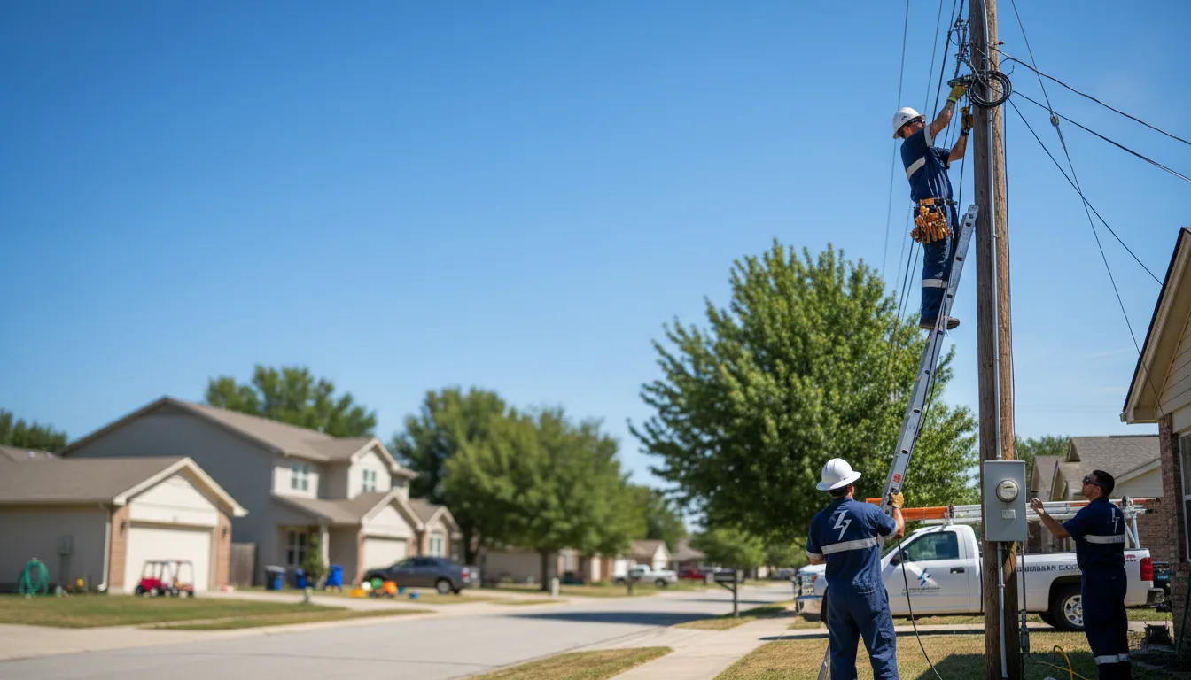 Residential electrician providing installation services in Latham, KS